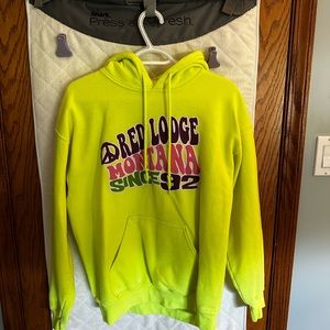 Neon hoodies from Montana, size medium